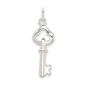 Sterling Silver Key Charm New Pendant